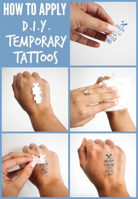 how to put on fake tattoo with perfume|make your own temporary tattoo.